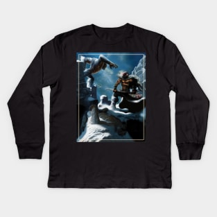 Snow Apes Kids Long Sleeve T-Shirt